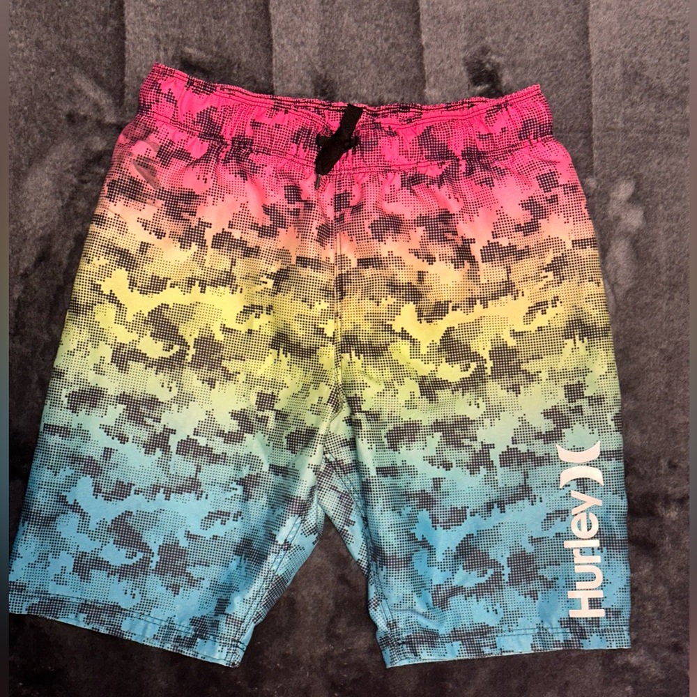 HURLEY //  Neon Ombré Swim Trunks